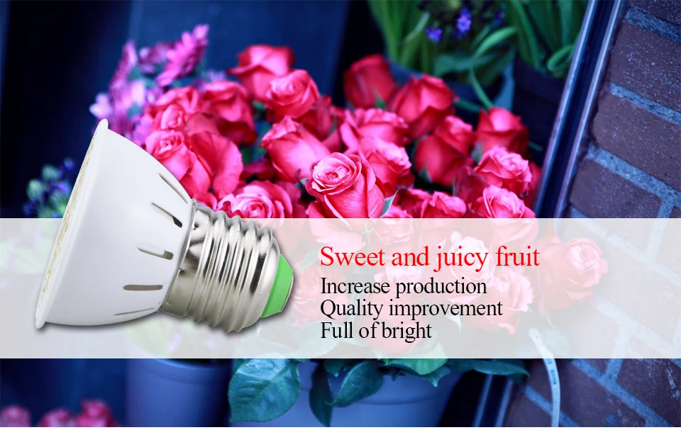 Полный спектр E27 светодиодный Grow Lights 15 W 220 V 40, красный+ синий 20 светодиодный s светодиод лампочки подсветка для растений в помещении DIY гидропоники цветок