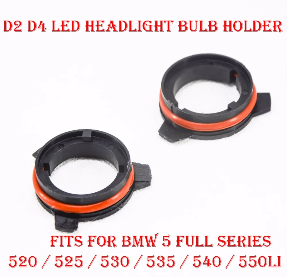 

2PCS D2 D4 D2S/R/C D4S/R/C LED Headlight Kit Bulb Lamp Holder Adapter Base Retainer Socket For BMW 5 Series 520 525 530 535 540
