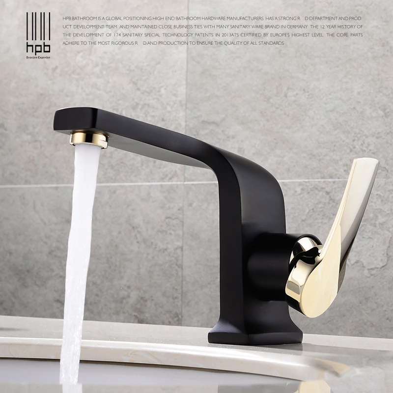 HPB латунный хромированный смеситель для ванной комнаты с водопадом раковины
