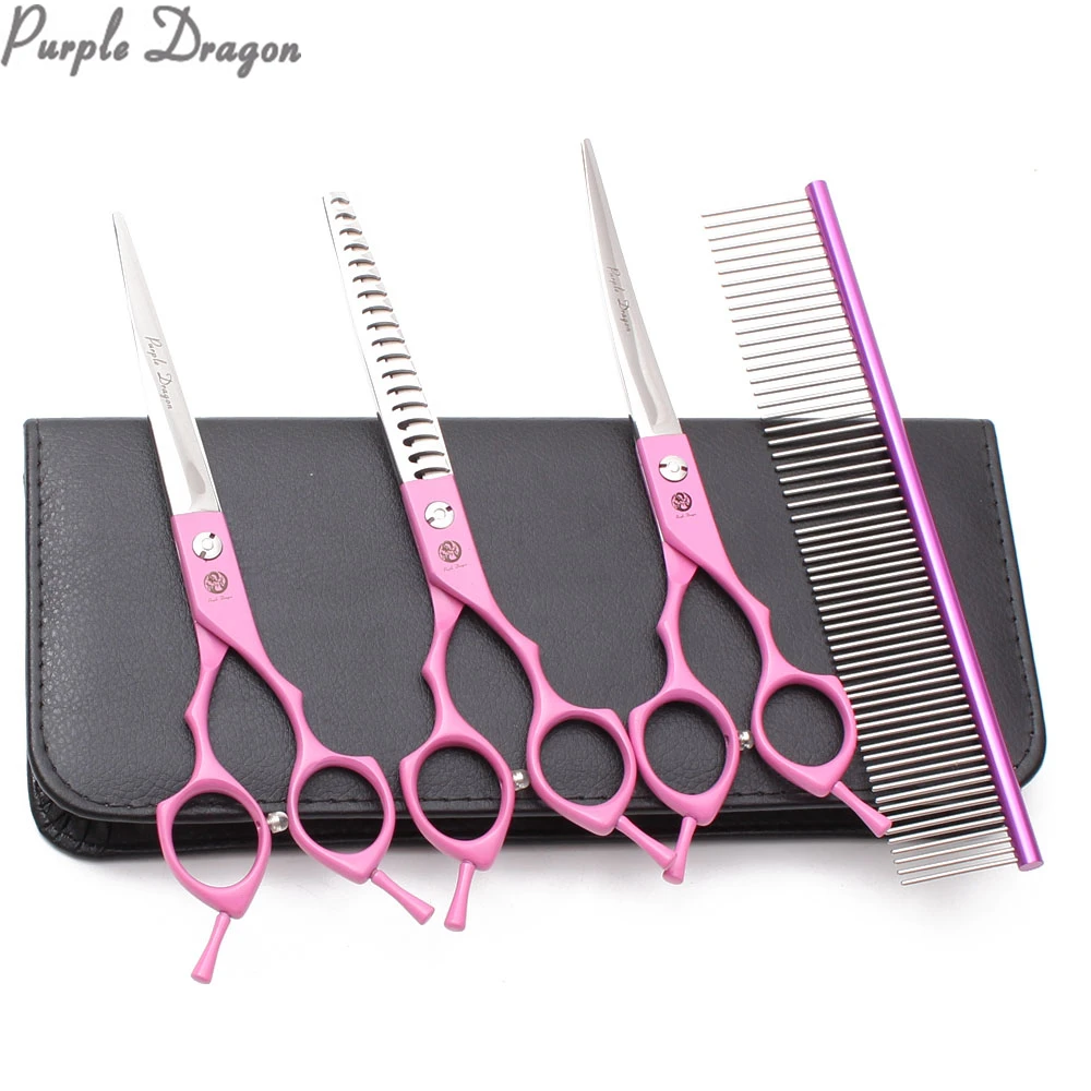 Набор ножниц для собак 7 дюймов 440C уход за щенками прямые ножницы филировка