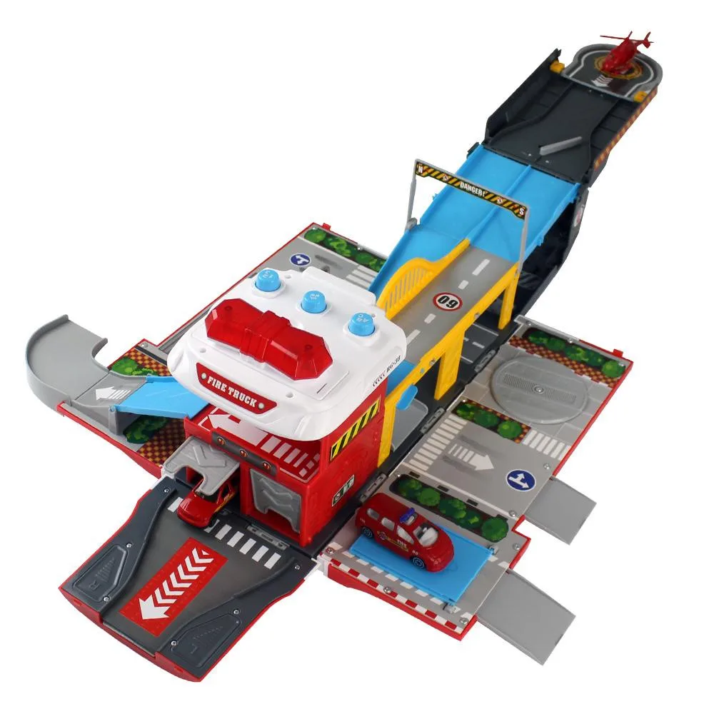 Новый многофункциональный сборный пожарный автомобиль сделай сам светильник