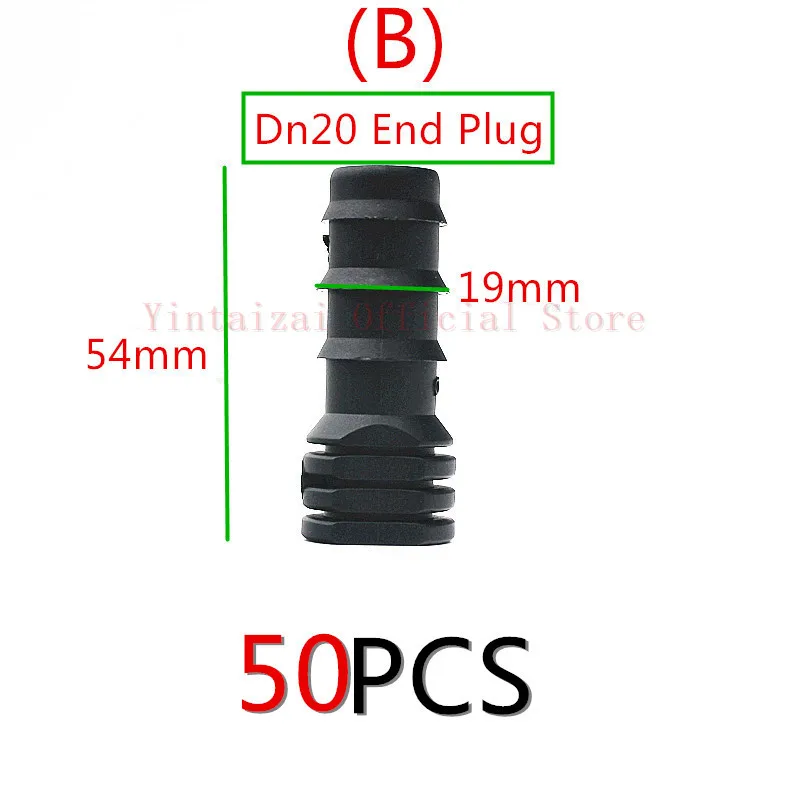 16mm 20mm End Plug For Metric LDPE Tubing Garden Irrigation Fittings Barb Line Micro Watering Sprayer Poly Hose | Дом и сад