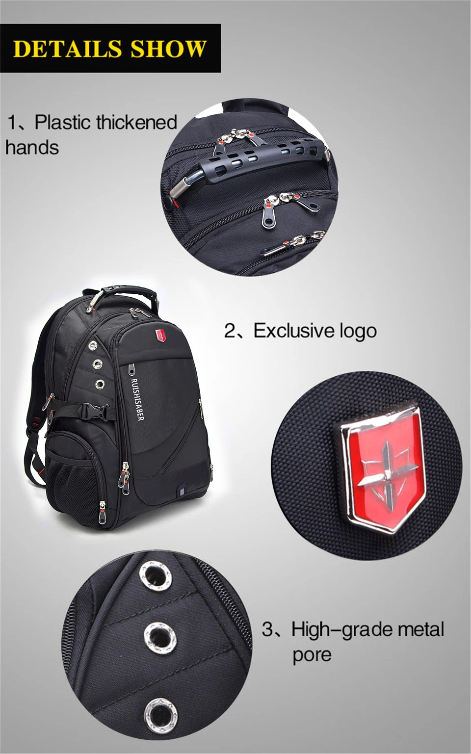 Brand Waterproof 17inch Laptop Backpack Men Backpacks for Teenage Girls Swiss Travel Backpack Women Male School Bag Mochila
