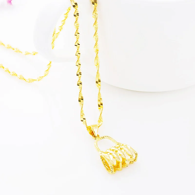 Ожерелье с кулоном в форме блока для мужчин и женщин|Подвески| |