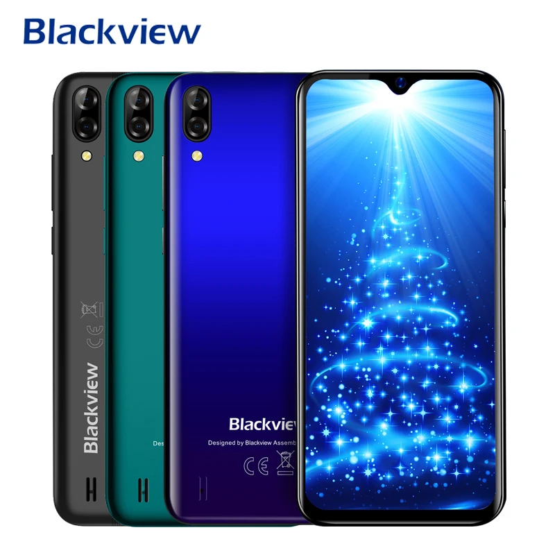Смартфон Blackview A60 4080 мАч Android 8 1 ГБ ОЗУ 16 Гб ПЗУ четыре ядра 19:9 6 дюйма две sim карты 13