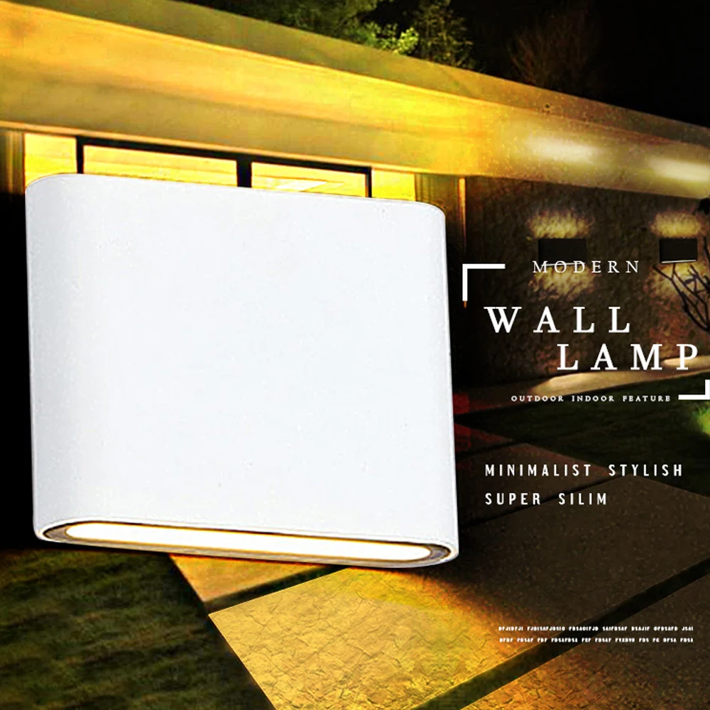 Modern Aluminum LED Wall Lamps for livingroom bathroom as Decoration Sconce Light 90-260V lamparas de pared 6W 12W wall light | Лампы и