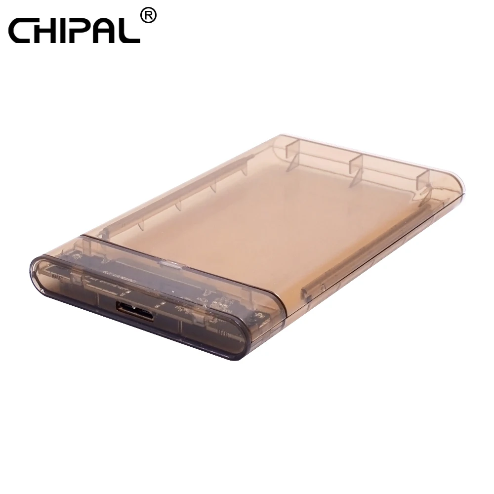 CHIPAL 5 Гбит/с прозрачный 2," HDD чехол SATA 3,0 на USB 3,0 внешний корпус жесткого диска для 2 ТБ SSD HD Box UASP протокол - Цвет: NO Cable