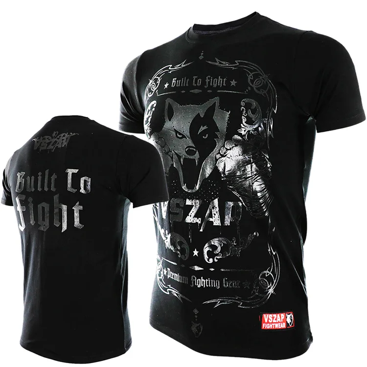 

VSZAP MMA одежда компрессионные рубашки Рашгард для фитнеса базовый слой обтягивающие мужские футболки для тяжелой атлетики муай тай бокса