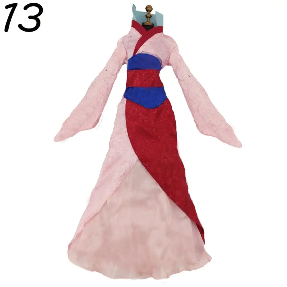Lot Classic Dress Copy Elsa Bella Princess Party Ball Gown Dancing Fairytale Skirt Doll Accessories Clothes For 17 inch Doll Toy