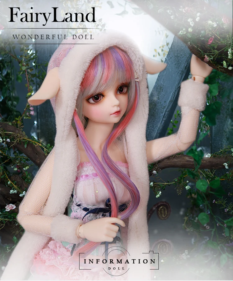 BJD куклы Сказочная страна Minifee Rin костюм fullset msd luts Fairyline 1/4 модель для девочек и мальчиков глаза игрушки из смолы кролик друзья сюрприз