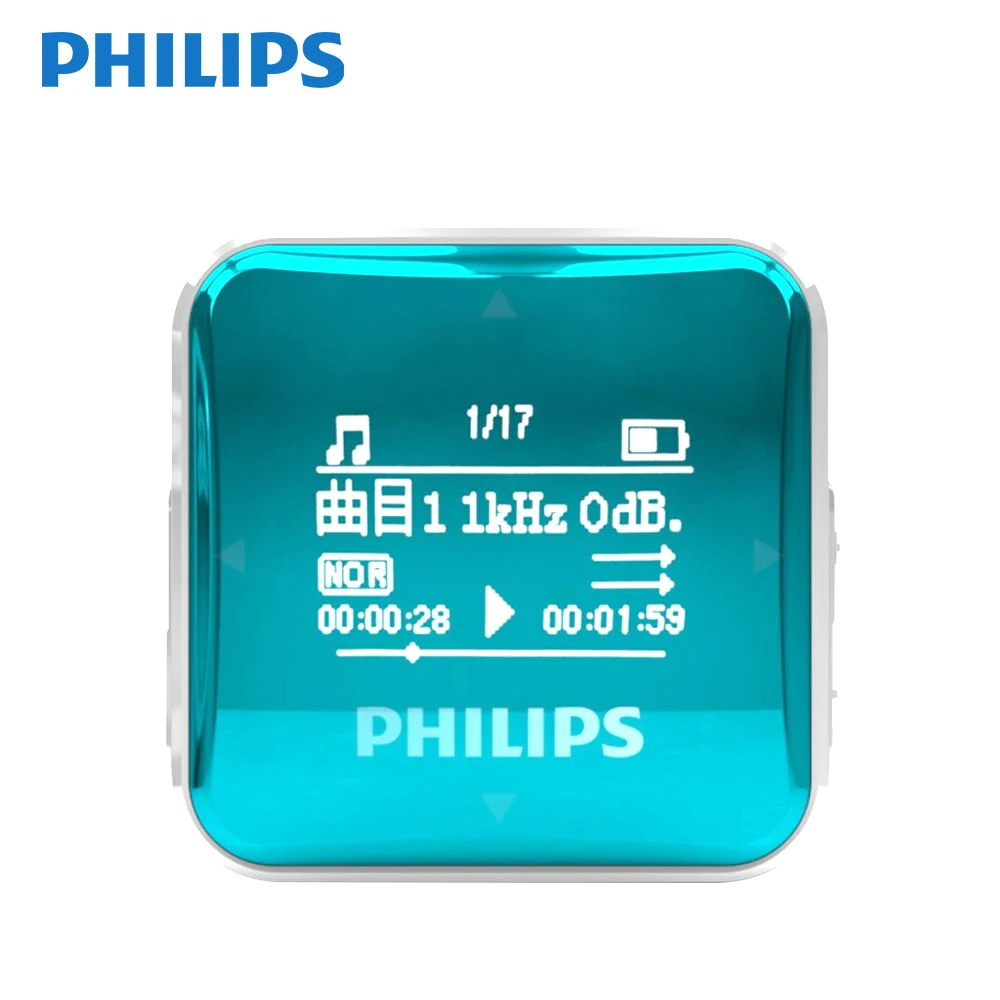Оригинальный спортивный MP3 плеер PHILIPS SA2208 8 ГБ 0 9 дюйма экран высокое качество