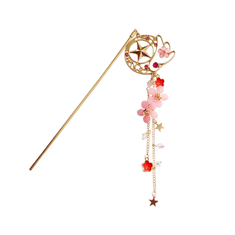 Аниме cardcaptor sakura Kanzashi заколка для волос Аксессуары милый подарок - Цвет: 1