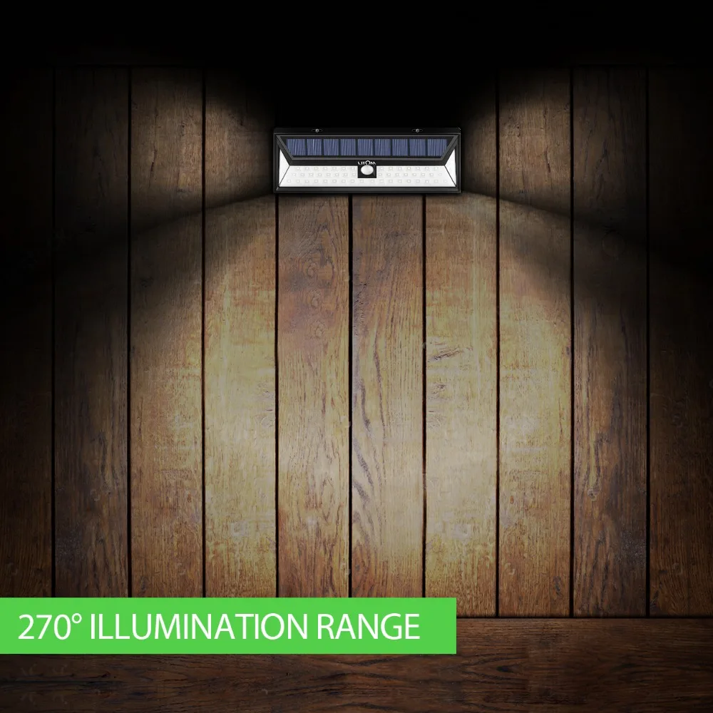 4 Упак. LITOM 54 LED Солнечный свет настенный светильник Открытый широкий угол