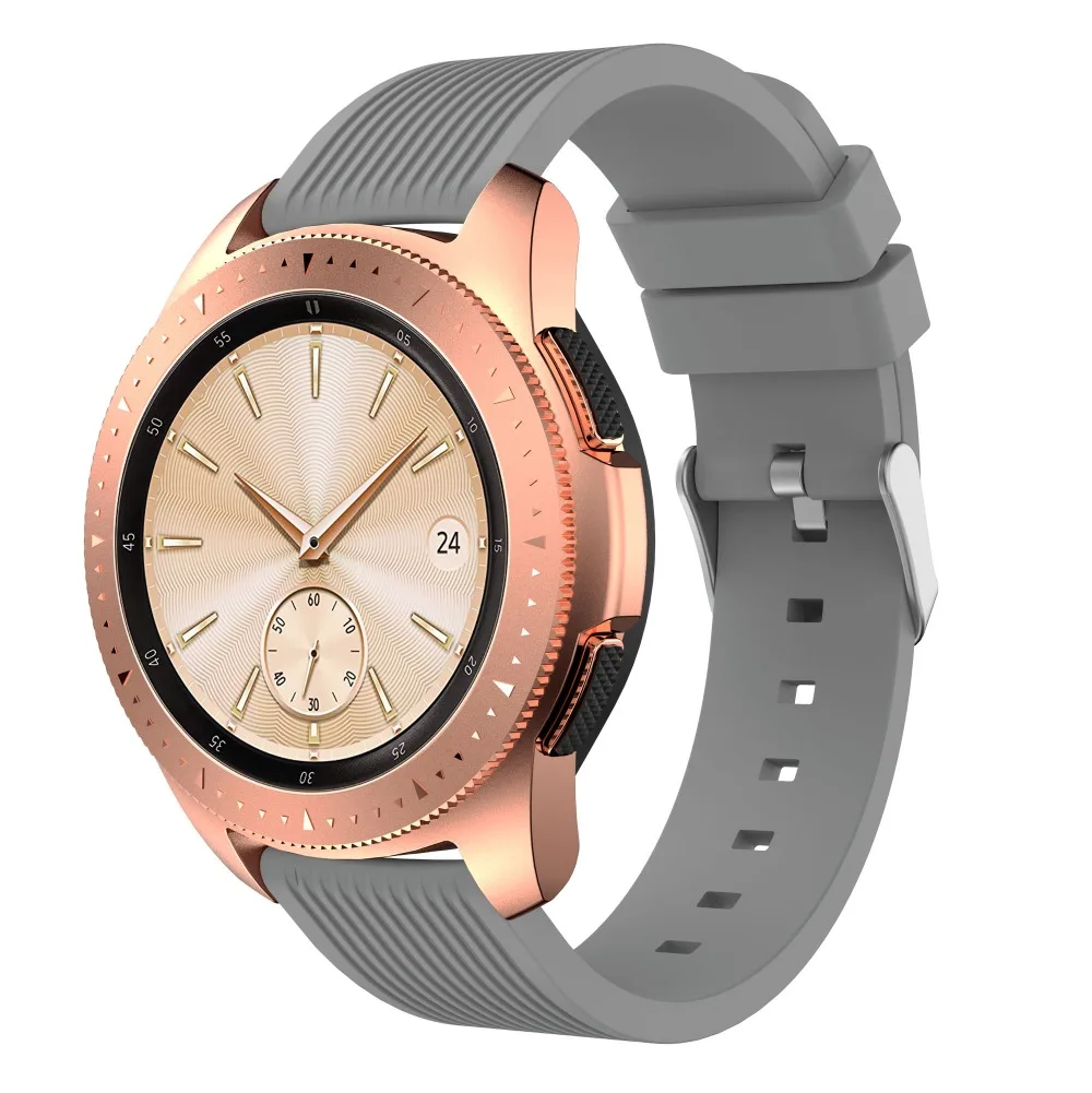 Силиконовый ремешок на запястье для samsung Galaxy Watch 46 мм 42 мм Active Active2 gear S3 S2 аксессуары для умных часов Спортивные товары