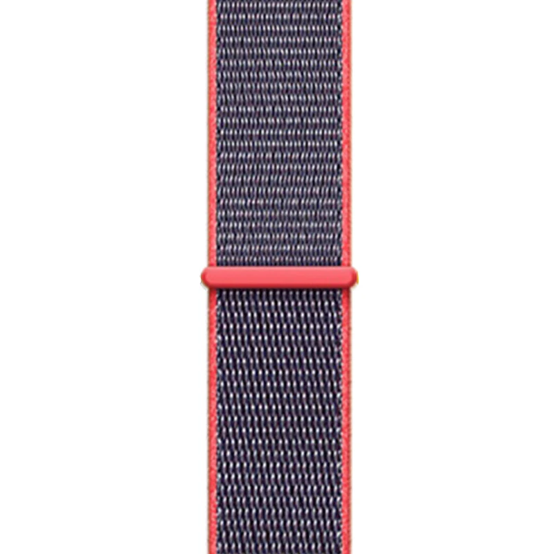 10-ElectricPink Laforuta Нейлон для Apple Watch Band Series 5 40мм 44мм iWatch Ремешок Спортивные браслеты с петлями 38мм 42мм Для серии 4/3/2/1 Женщины Мужчины - Цвет ремешка: 10-ElectricPink