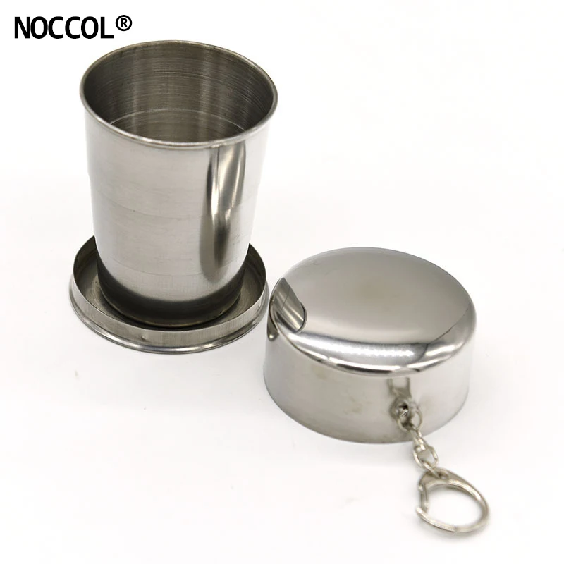 NOCCOL 140ml Stainless Steel Cup Portable Fold Wine Cups 2018 Simple Milk Tea Coffee And Mugs Wholesale Beer Mug Travel | Дом и сад
