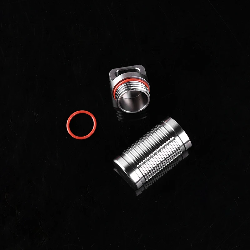 

Portable Titanium Alloy Pill Box Waterproof Bushcraft Cigarette Storage Reusable