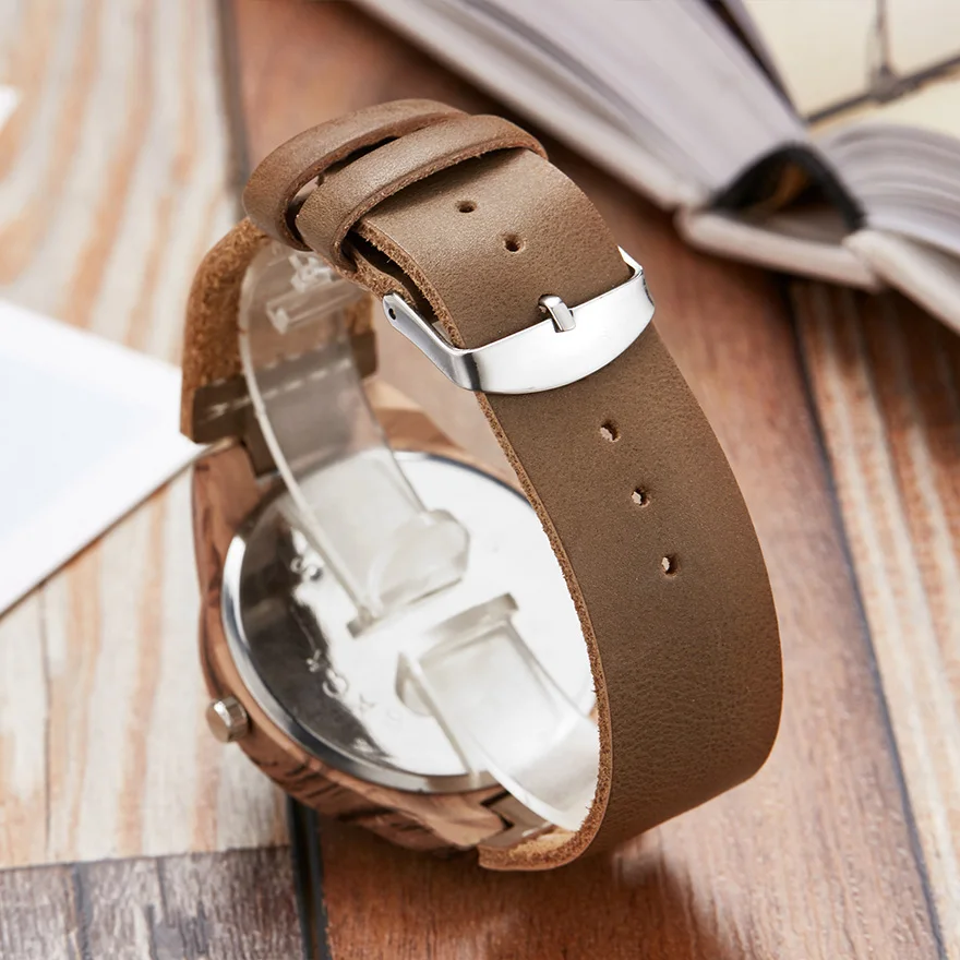 Имитация дерева часы мужские ретро повседневные имитация акриловый циферблат