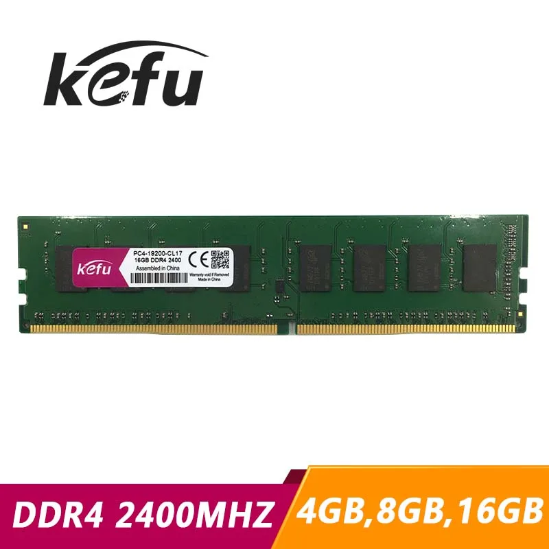 Настольная память KEFU DDR4 4G 4 ГБ 8 16 2400 МГц PC4 19200 материнская плата для ПК SODIMM RAM |