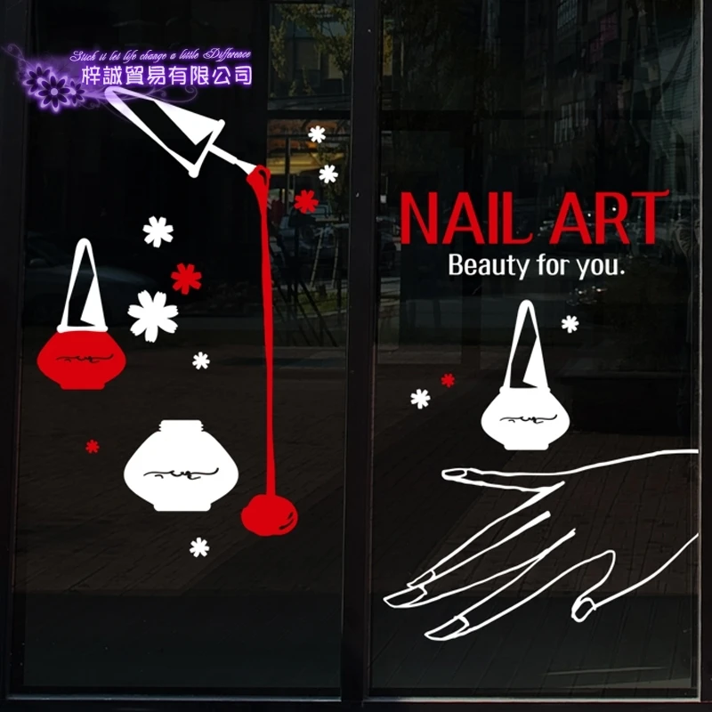 Наклейка для салона маникюра массажная наклейка спа постеры красоты виниловые