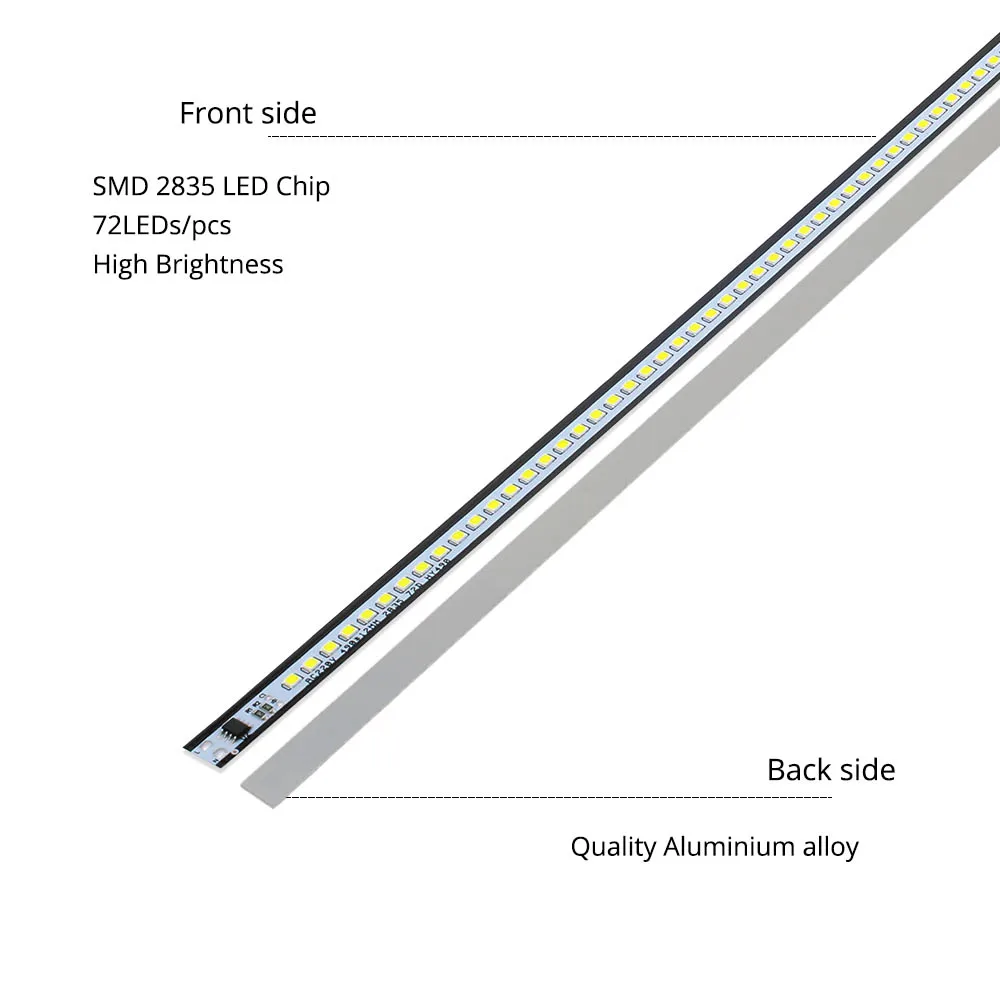 50 шт. светодиодный светильник 220 В 2835 SMD 72 s Шкаф для кухни подсветка высокой