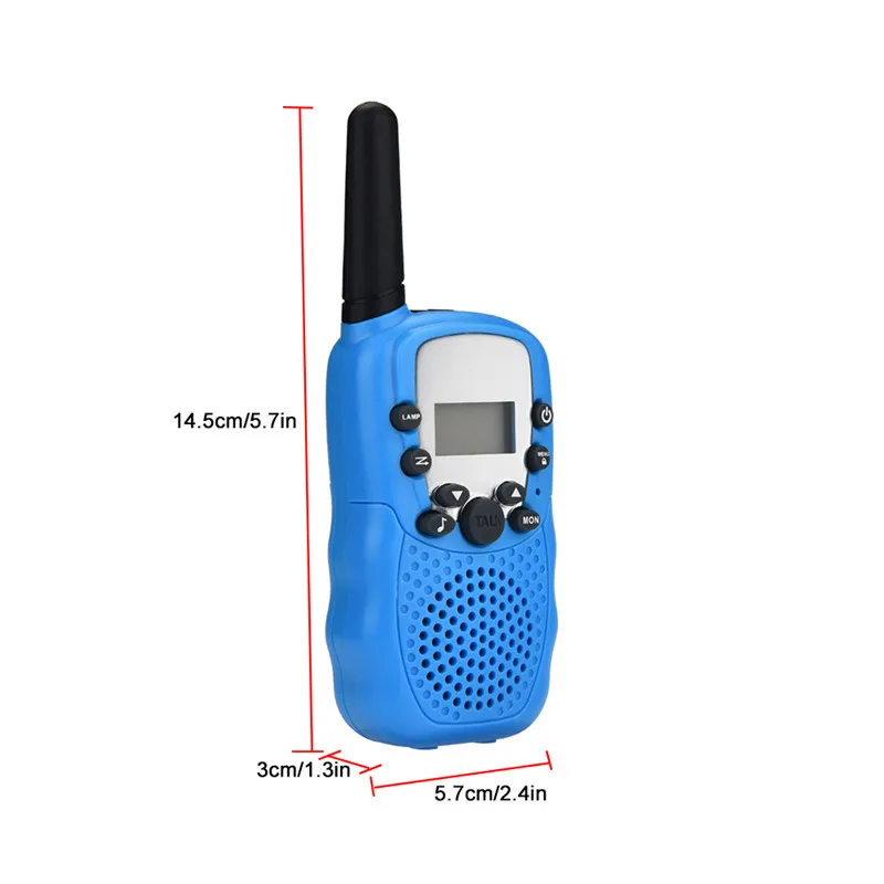 

2pcs Mini Walkie Talkie Kids Radio 2-way Radio 3KM Range 22 Channels XF - 388 Kids Intercom Baby Babyphone Dry Battery Wireless