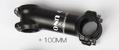 17 degree 100mm UNO MTB Горный Руль для шоссейного велосипеда велосипедный вынос руля 7/17/35 градусов 60/70/80/90100/110 мм для выноса 28,6 мм вилка 31,8 мм руль - Цвет: 17 degree 100mm