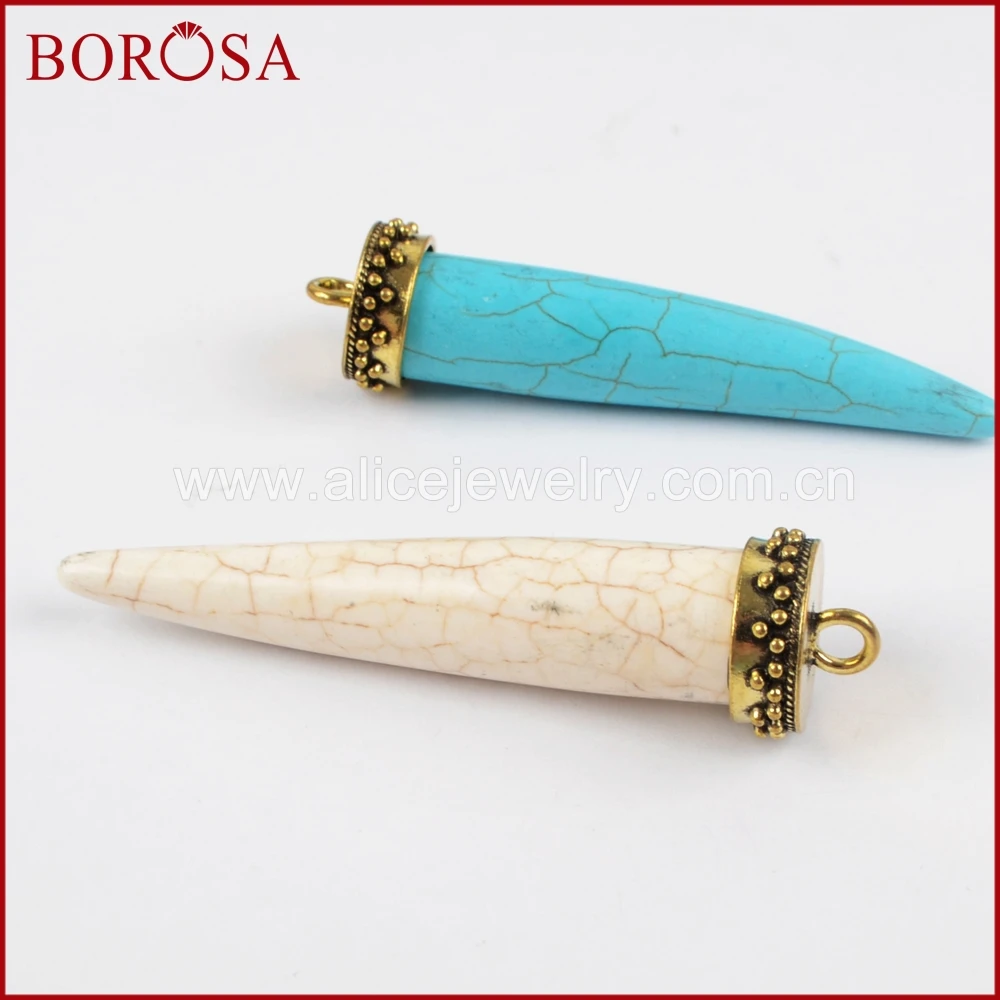 BOROSA большой размер Модный золотой цвет шляпа белый/синий искусственный камень