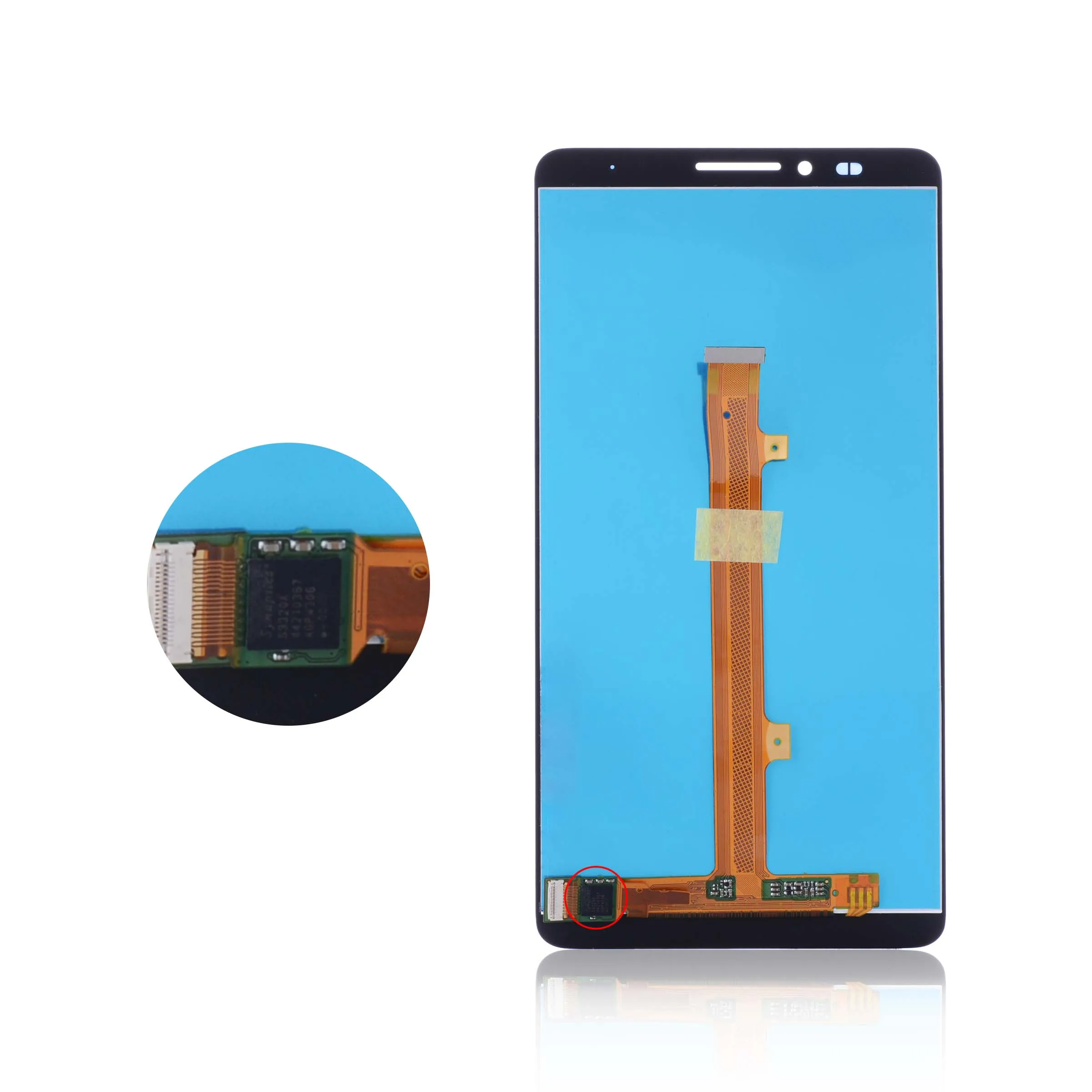 Дисплей для HUAWEI Mate 7 MT7-L09 LCD в сборе с тачскрином Оригинал 6.0'' белый золото