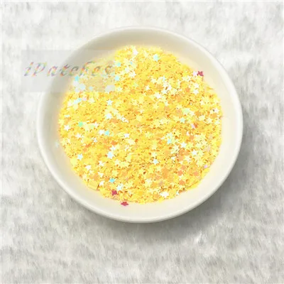 AB Yellow 20 г, 3 мм, 4 мм, 5 мм, звезда форма, Сыпучие блёстки набор глиттеров Свадебные украшения хобби ногтевой дизайн наклейки пвх маникюр средства ухода за кожей Lentejuelas - Цвет: AB Yellow