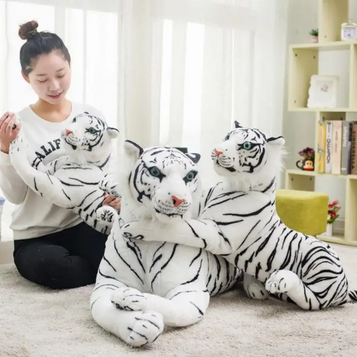 Плюшевая игрушка имитация леса жёлтый белый тигр плюшевая кукла модель дивана