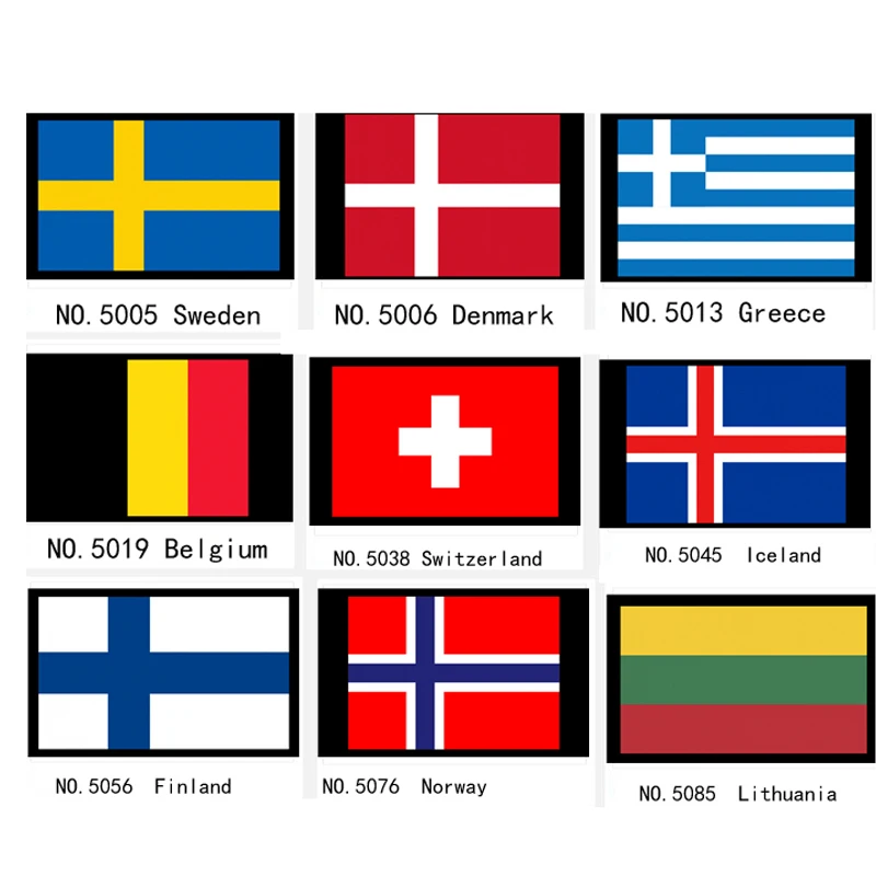 Европа, Швеция, Норвегия, Дания, Греция, Бельгия, Швейцария, исландский, финский, Литовский национальный флаг, баннер 21*14 см
