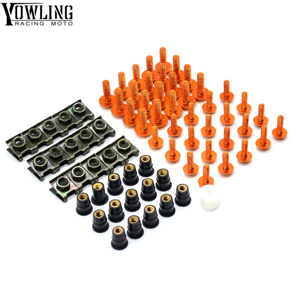 

Motorcycle Windshield Bolt Screws Nut Fastener Fairing For exc 250 200 690 RC200 390 690 990 RC 125 200 390