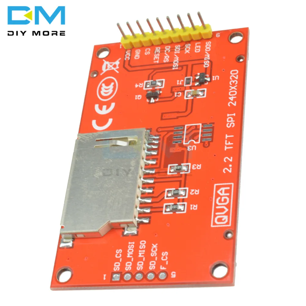 2 'ƈ дюймов 240x320 точек интерфейс SPI TFT ЖК серийная плата модуль дисплея 240*320 ILI9341