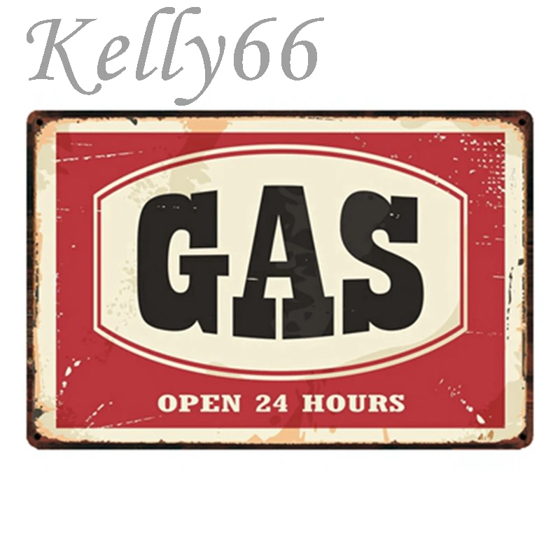 [Kelly66] 24 часа в сутки металлический знак олова плакат домашний Декор Бар настенная