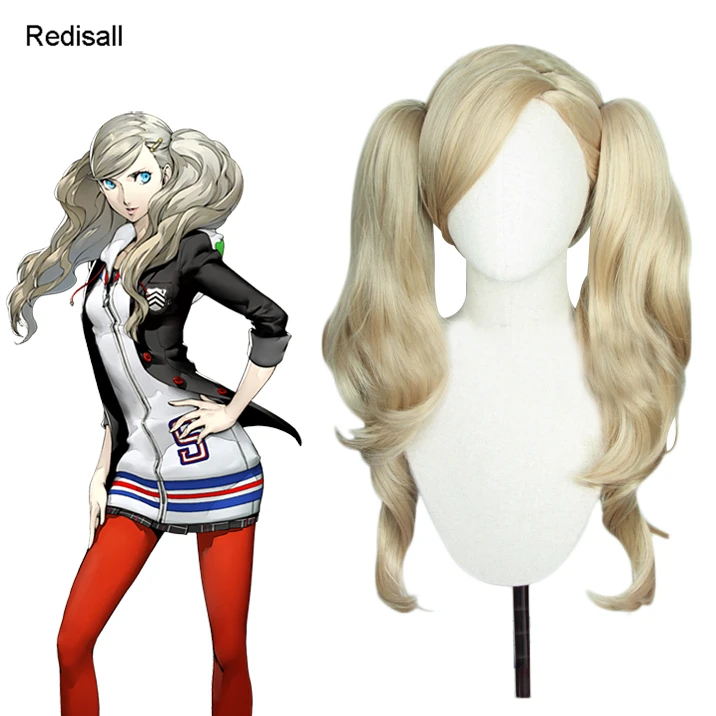 Косплей парик Persona 5 Ann Takamaki на Хэллоуин для ролевых игр конский хвост игра P5