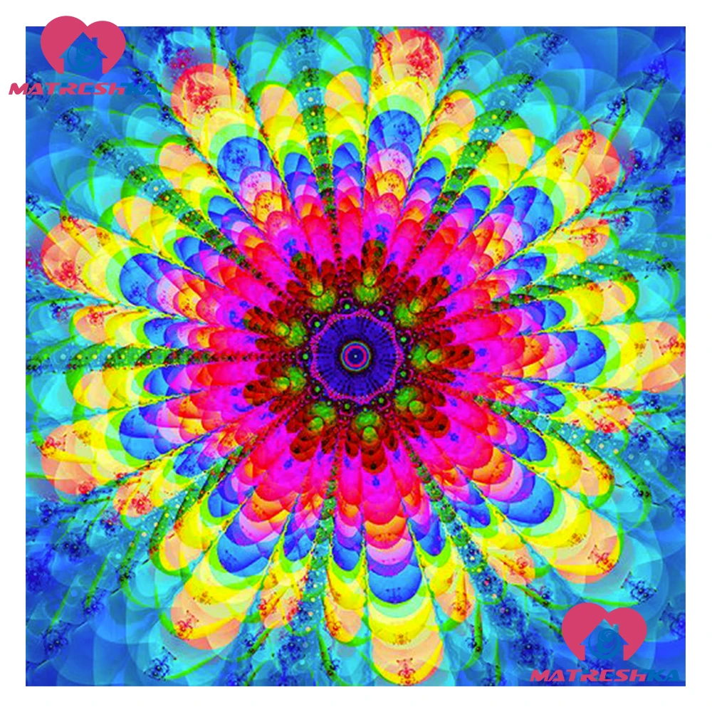 Алмазная живопись картины мандалы Стразы 5d алмазная полная выкладка квадратная