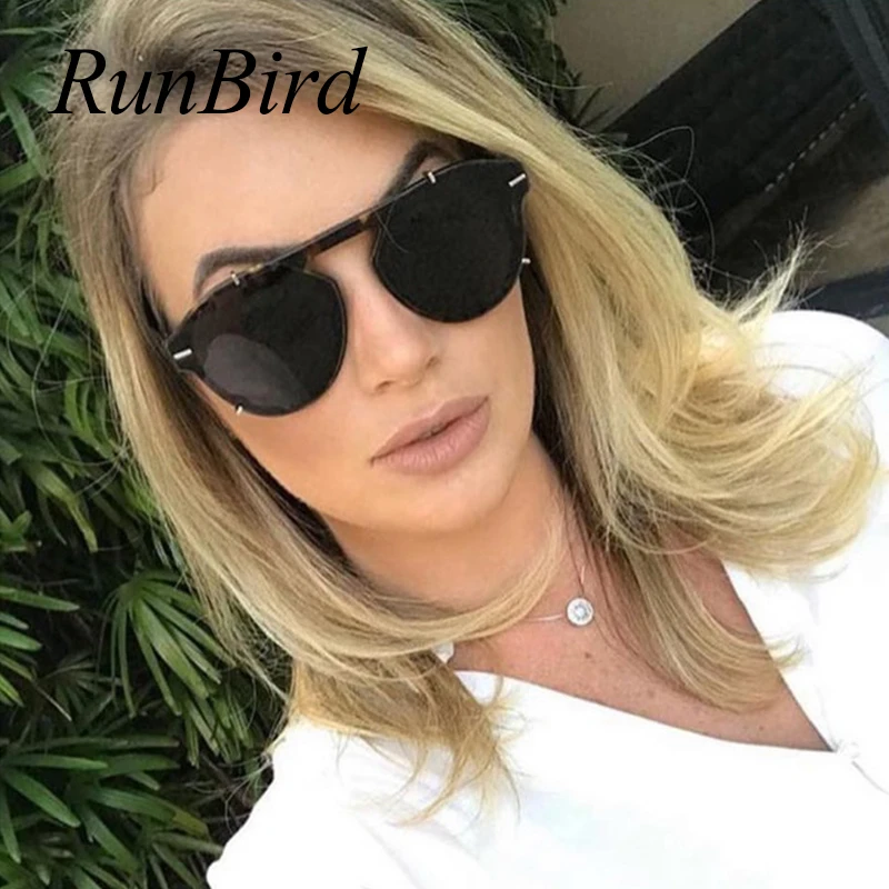 Мужские и женские очки в стиле стимпанк RunBird стильные солнцезащитные с