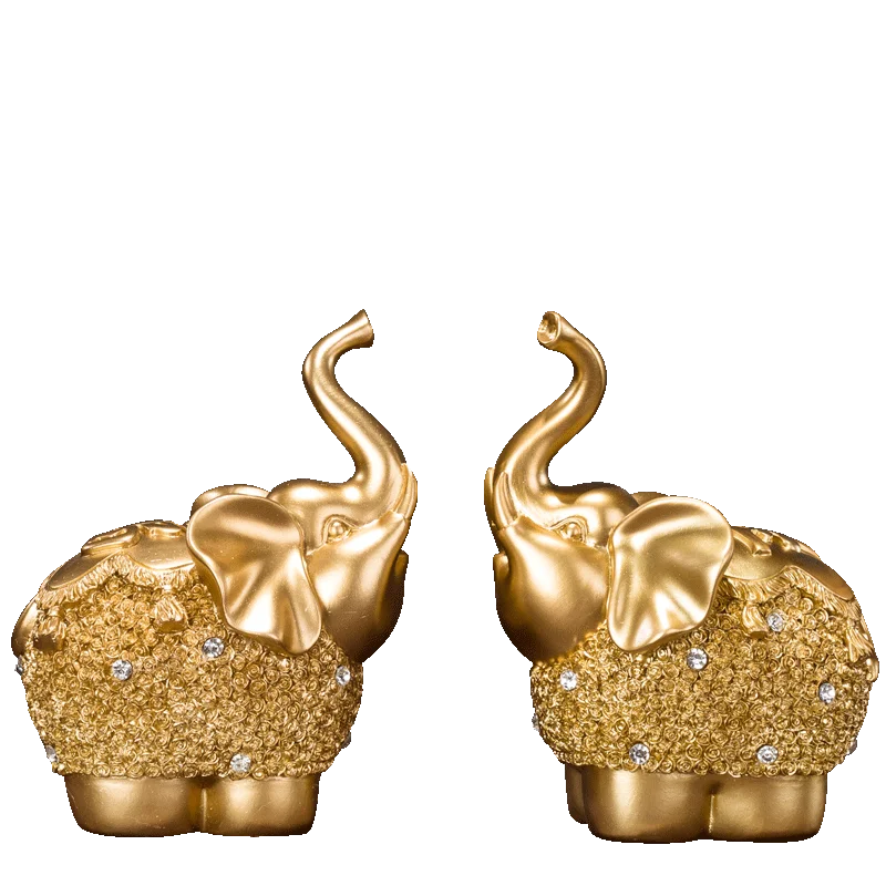 Европейский Счастливый слон украшения объекта креативная Мода ремесло гостиной