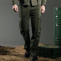 2017 winter autumn mens joggers pants european style multi pocket loose cargo pants military style brand mk 7159a