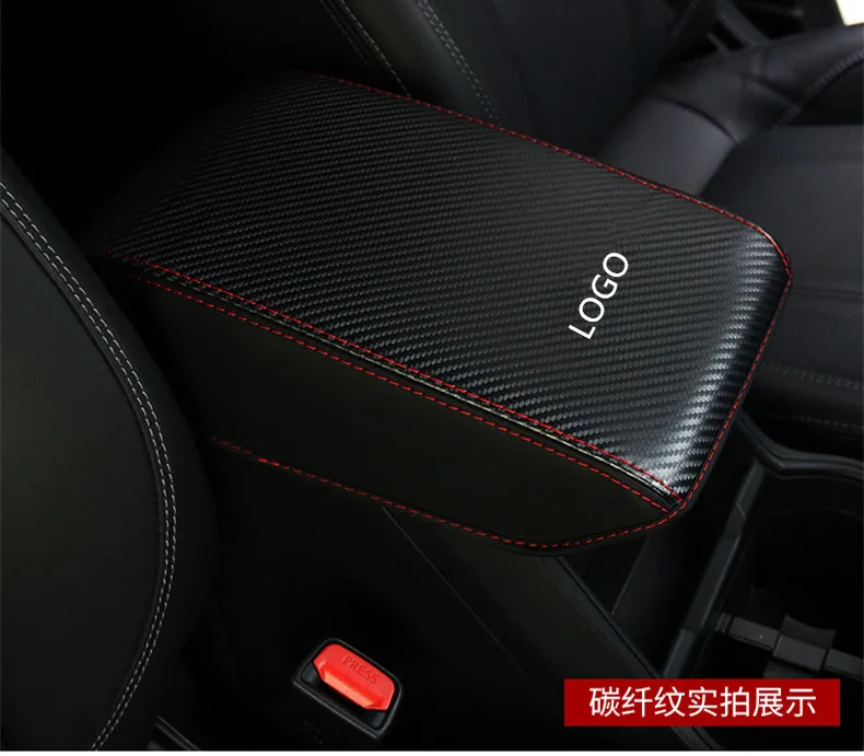 Центральный подлокотник из углеродного волокна для Subaru Forester AB393 - Название цвета: Carbon Fibre