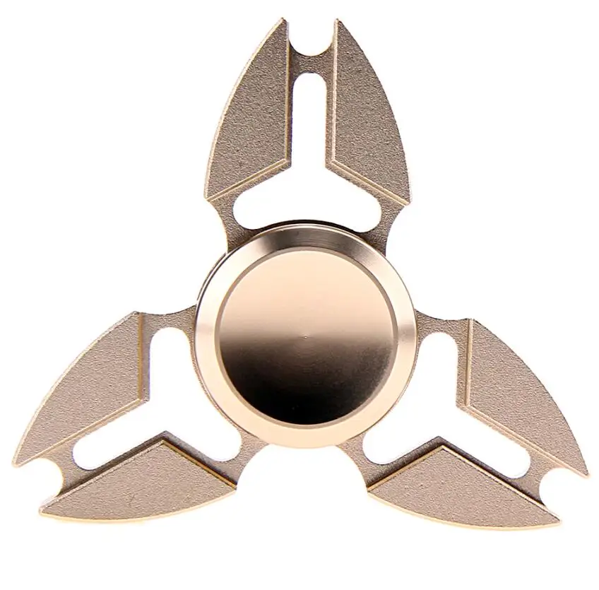 Triangle Crab Gold 3 вида стилей Спиннер из алюминиевого сплава Спиннер доллар знак треугольник Краб череп палец Спиннер Игрушка фокус Tri Spinner - Цвет: Triangle Crab Gold
