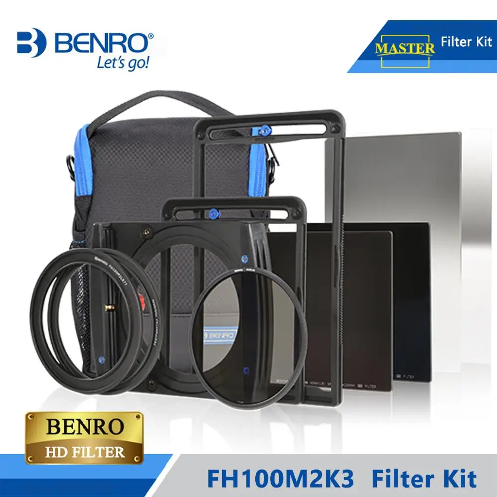 Benro FH100M2K3 100 мм Комплект фильтров системы ND/GND/CPL фильтр удерживает поддержку для более чем 16 мм широкий ангел объектив DHL