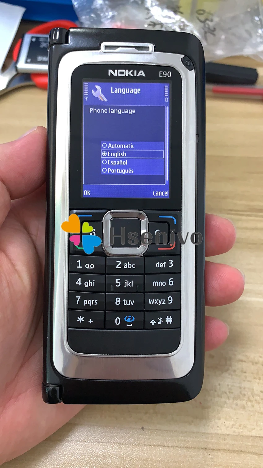 E90 NOKIA E90 мобильный телефон 3G GPS Wifi 3.2MP Bluetooth смартфон красный и подарок Восстановленный