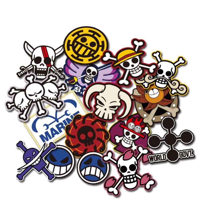 Noizzy Пираты Crew ONE PIECE Аниме Флаг Логотип Автомобильные мультипликационные наклейки Авто Наклейка на окна, двери мотоцикла виниловый Тюнинг Автомобиля