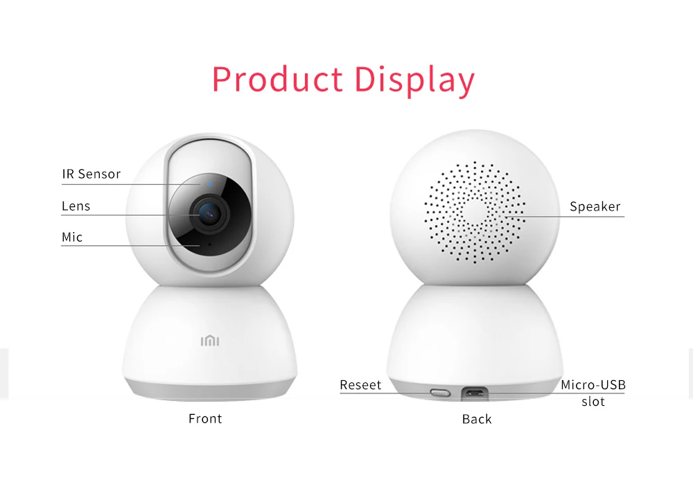 1080P беспроводная домашняя безопасность XIao mi IP камера H.265 HD mi ni Смарт Wi-Fi камера Wifi Camara ip двухстороннее аудио детский монитор