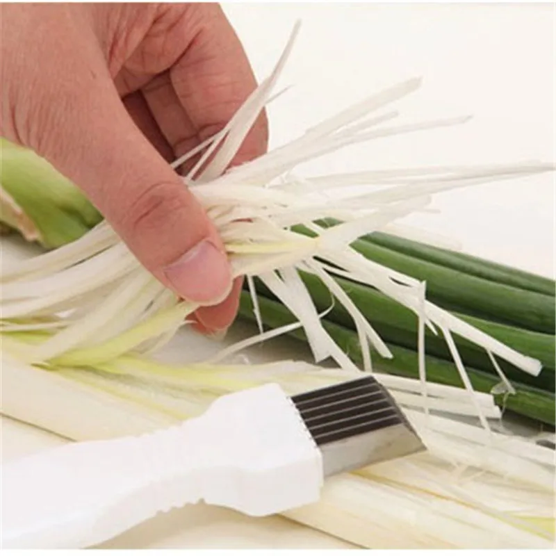 1PC Vegetable Cutter Slicer Magic Shredded Green Onion Knife Cut Spring Cooking Tool Knives Kitchen Things | Дом и сад