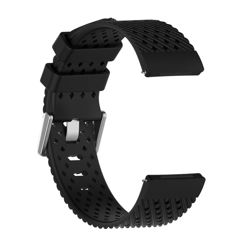 Дышащий силиконовый ремешок для наручных часов умных Fitbit Versa цветной сменный