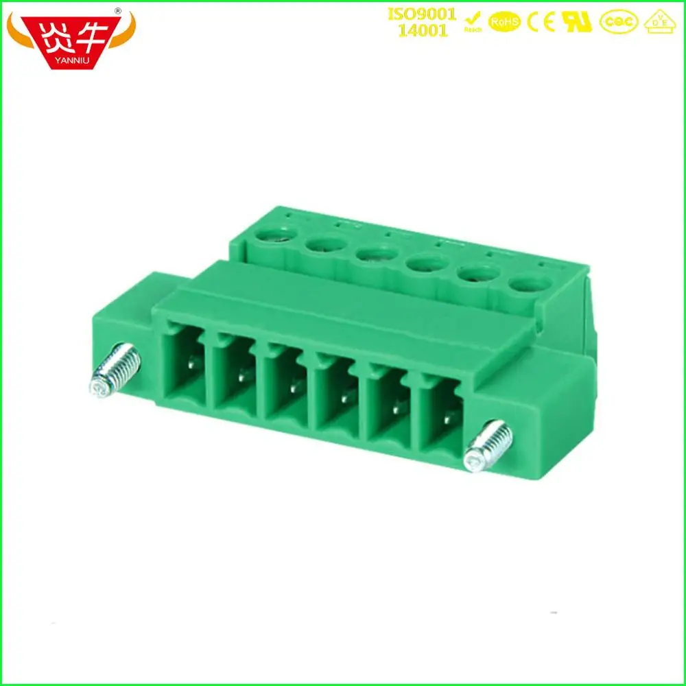KF2EDGRKM 3.81 7P MALE 15 EDGKRM 3 81 мм 7 Pin PCB разъем обратная вилка клеммные блоки Феникс
