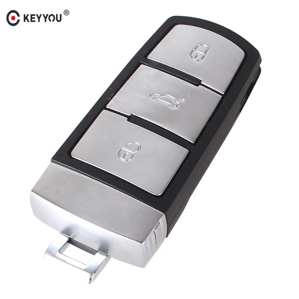 Запасной чехол KEYYOU для смарт автомобиля с дистанционным управлением 3 кнопки VW